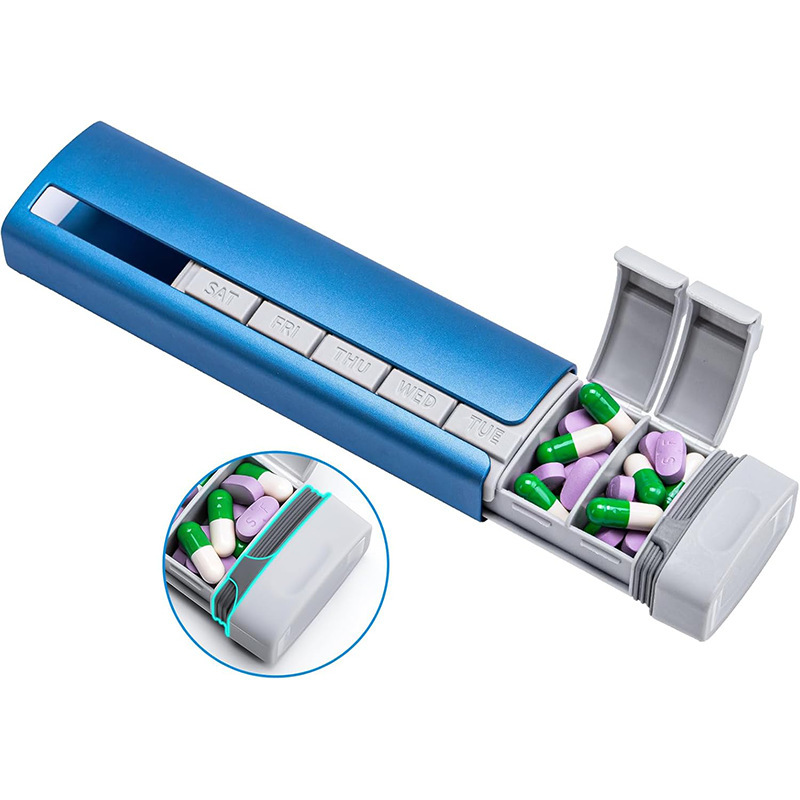 alliage d'aluminium-modèle pp-bleu-7 compartiments