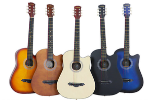 Chinese <strong>Factory</strong> <strong>Direct</strong> Sale 38 Inch Acoustic Wooden Guitar OEM Service Cheap Guitar