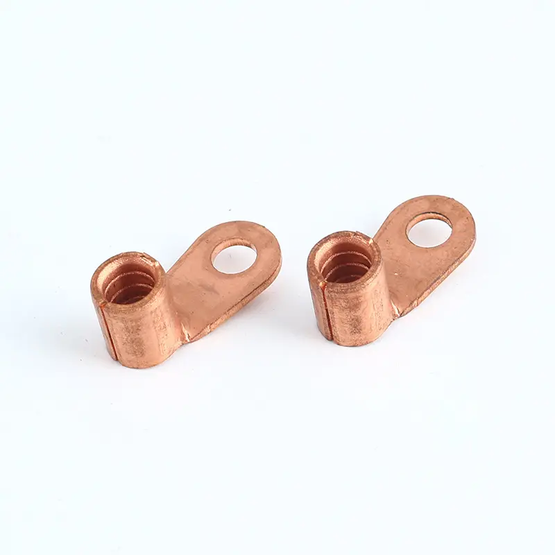 Tinned Copper Cable Lug Brass Electrical Terminal Ring Connector Copper Type Cable Lug Power Fitting Copper Terminal