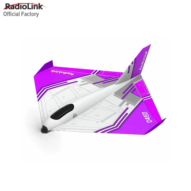 30 minuti di tempo di volo Radiolink rombo D460 RC aereo 8 canali Radio Controller T8S con Controller di volo Assist equilibrio