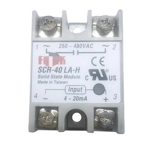 S-CR-40LA-H DC <strong>Control</strong> AC <strong>Input</strong> 4~20mA <strong>Output</strong> 250~480VAC Phase <strong>Control</strong> Rated Current 40A Single-phase Solid State Relay