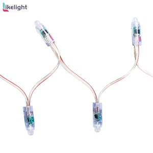 12mm <strong>DMX</strong>/WS2811 Addressable RGB Pixel <strong>String</strong> Lights IP67 Waterproof <strong>LED</strong> for Christmas &amp; Outdoor Decor - Product Image 2