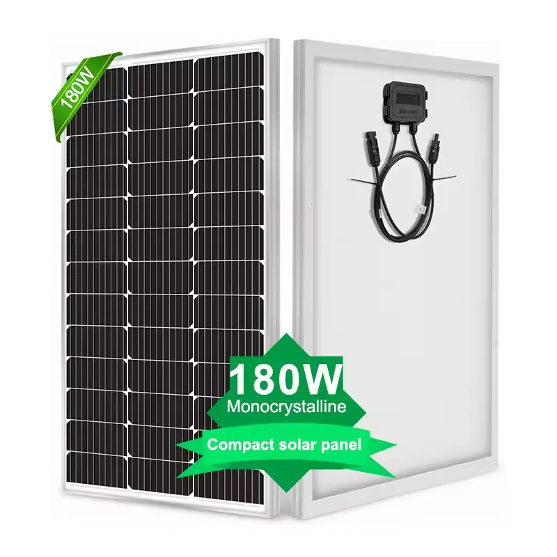 Fabriek Direct Monokristallijn Paneles Solares 150W 200 Watt 250W Paneel Zonne-Energie 24V 12V Zonnepanelen 180W Voor Thuis