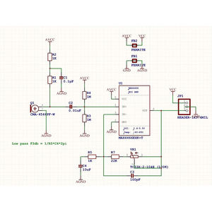 Electret microphone khuếch đại mô-đun max4466 âm thanh cảm biến mô-đun có thể điều chỉnh Gain màu xanh Breakout Board Đối với Arduino - Product Image 6