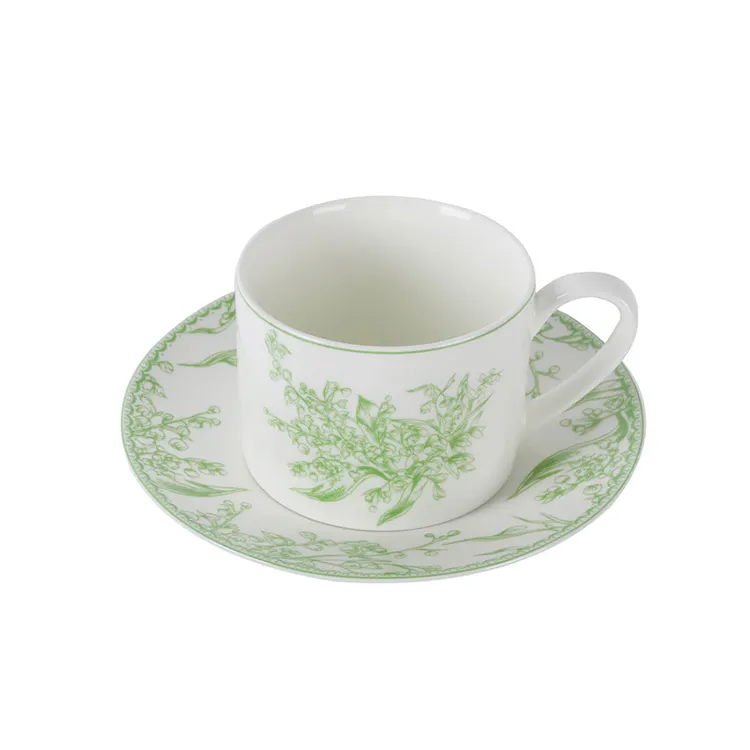 Tasses à thé anglaises en porcelaine, soucoupes en céramique, tasses à café de luxe européennes turques