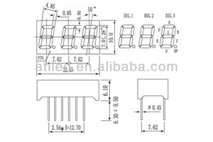 0,28 ~ 5 "Zoll 7 Segment 4-stellige LED-Uhr Digital anzeige Sieben-Segment-LED-Anzeige 7-Segment-LCD-Anzeigemodul