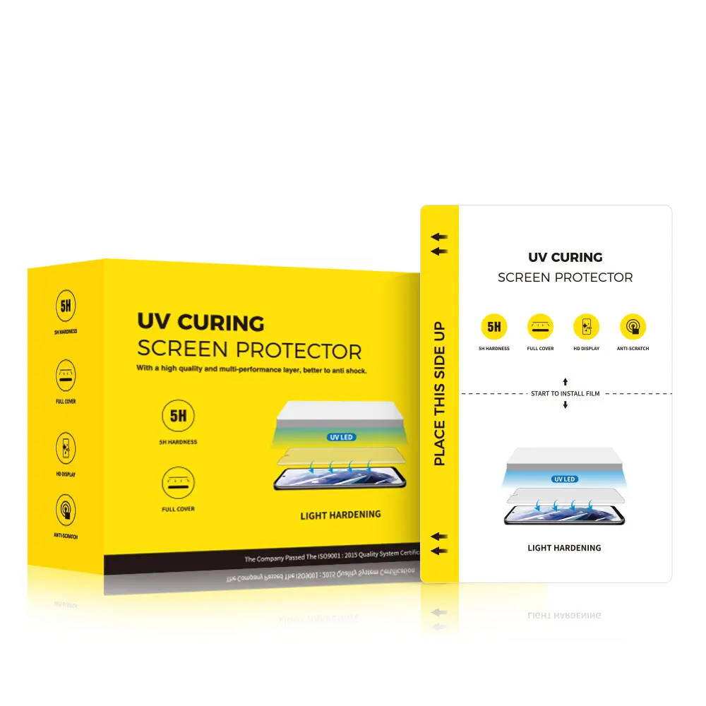 Pelindung Layar UV Anti Rusak 14 Pro Max A + Film Curing untuk Mesin Vakum Curing UV