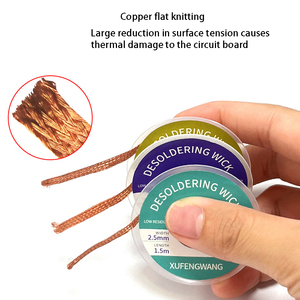 長さ1.5m幅<span class=keywords><strong>2.0mm</strong></span>スズ吸収ワイヤーストリップ溶接チップ無洗浄低残留
