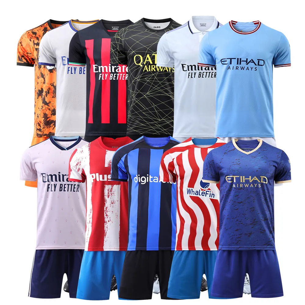 Fabricant vente 23/24 uniformes de football à la mode maillot de football de haute qualité compétition personnalisée formation Sport maillot de football