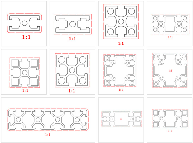 Oem 40x40 Aluminum Profile Extrusion Linear Rail T Slot 4040 13