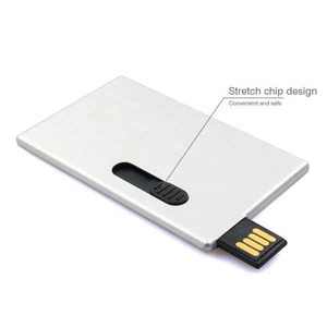 新定制批发金属卡Usb钥匙4gb至64gb Usb闪存驱动器Usb2.0 3.0信用卡/银行卡16Gb 64gb容量可用 - Product Image 3