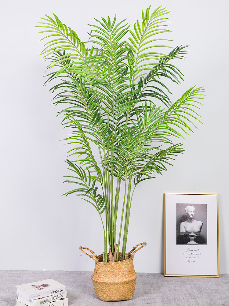 Indoor Garden Decor Plastic Palm Tree Artificial Kwai Tree Tropical Decor plants Artificial Palm Tree Plant For Home Decor