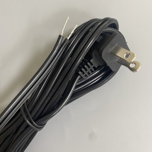 10 Feet 90 Degree 2-Slot Polarized Power <strong>Cord</strong> <strong>18</strong> <strong>AWG</strong> Angled IEC320 C7 to NEMA 1-15P Power Cable Black Color - Product Image 6
