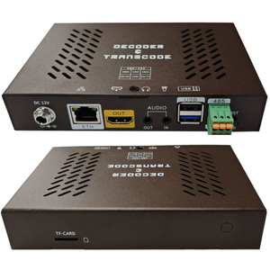 SRT ProVideo H.265 H.264 4K 60fps decodifica Transcoder Live Streaming Media Decoder per transcodifica IPTV 1080P 60fps - Product Image 2