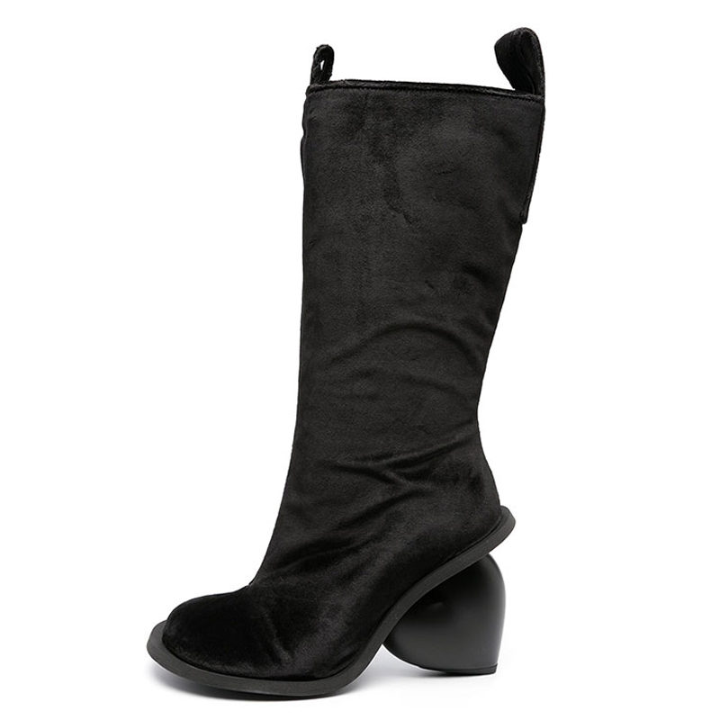 Black suede