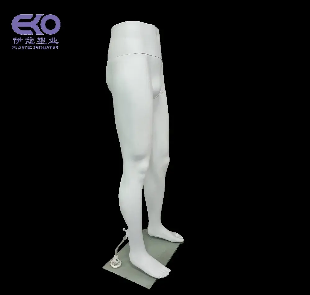 Nouvelle usine de mode soufflant pantalon blanc PP plastique bas du corps demi corps affichage femme mannequin adulte torse pour l'affichage des vêtements