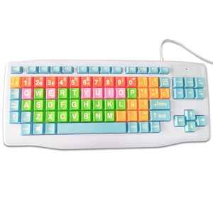 Nuova tastiera colorata impermeabile popolare con grande lettera grande stampa tastiera del Computer supporta più versioni linguistiche - Product Image 1