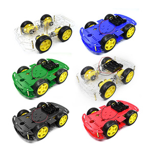 Programlanabilir DIY Motor oyuncak seti 4WD akıllı izleme araba çocuklar için eğlenceli ve eğitici bulmaca kitleri - Product Image 2