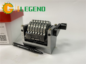 Máquina de números de 7 dígitos para GTO46 GTO52, máquina Vertical, con resorte, nueva