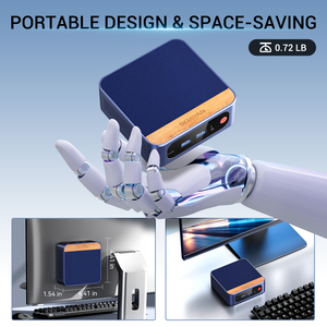 Mini PC de bolsillo con procesador Intel N150 de 13. ª generación, 2025, 2 GB, DDR4, SSD, Windows11 Pro, enchufe para EE. UU./UE/AU - Product Image 2