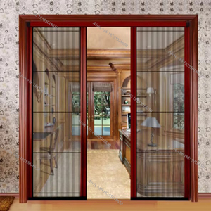 Di alta qualità Design moderno pieghevole rete Anti-zanzara schermo a maglia pieghettato porta scorrevole senza cingole