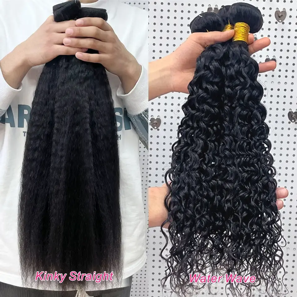 kinky straight peruvian hair bundles virgin weaves bundles peruvian and brazilian human hair