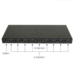 Divisor de HDTV 4K x 2K 1x8 8 8 en 1, adaptador de salida 1 en 8, adaptador divisor hembra - Product Image 5