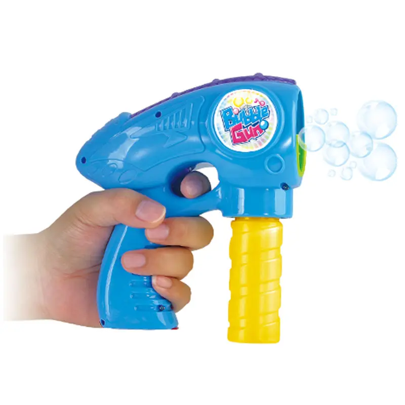 Jouets à bulles & son grosse bulle PP bleu pistolet à bulles de savon pour les enfants