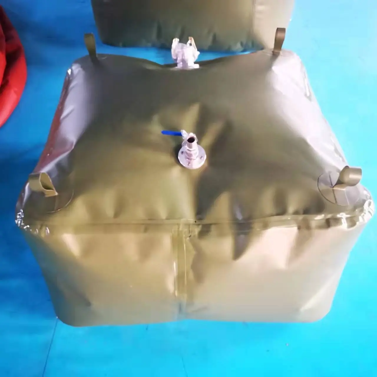 Blase Leinwand flexible Komra Preis Regenwasser Ernte Aufblasbares Kissen Flexible PVC Wassertanks de Lager kissen Reisetasche