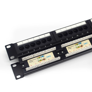 CAT5 & CAT6 Patch Panel com 24/48 Portas Telecom Peças com Keystone Jacks Módulo Com/sem Jacks Módulo Opção