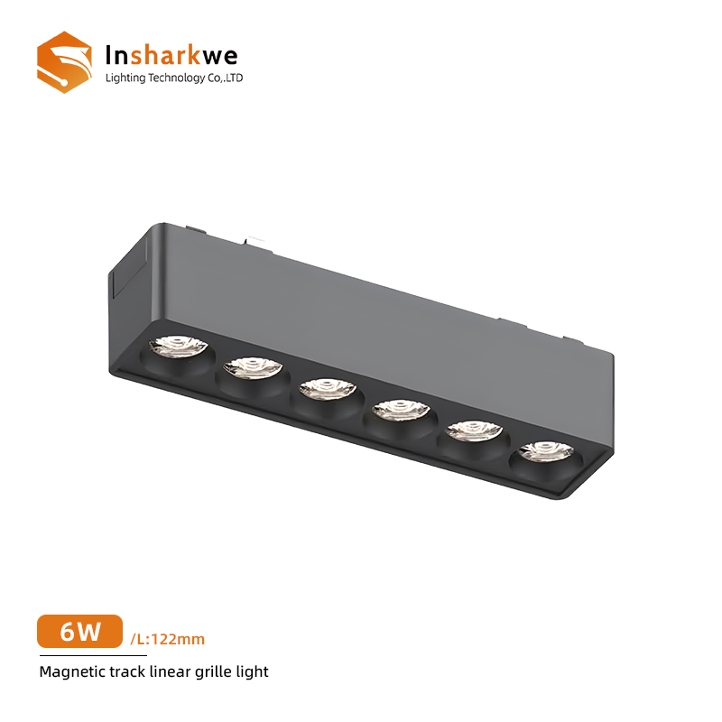 Black Linear Grille Light 6W