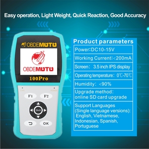 100 PRO, lector de escáner de diagnóstico de motocicleta, programación de llaves ECU, potencia de caballo, herramienta de reparación de código de falla clara, accesorio de mantenimiento - Product Image 5