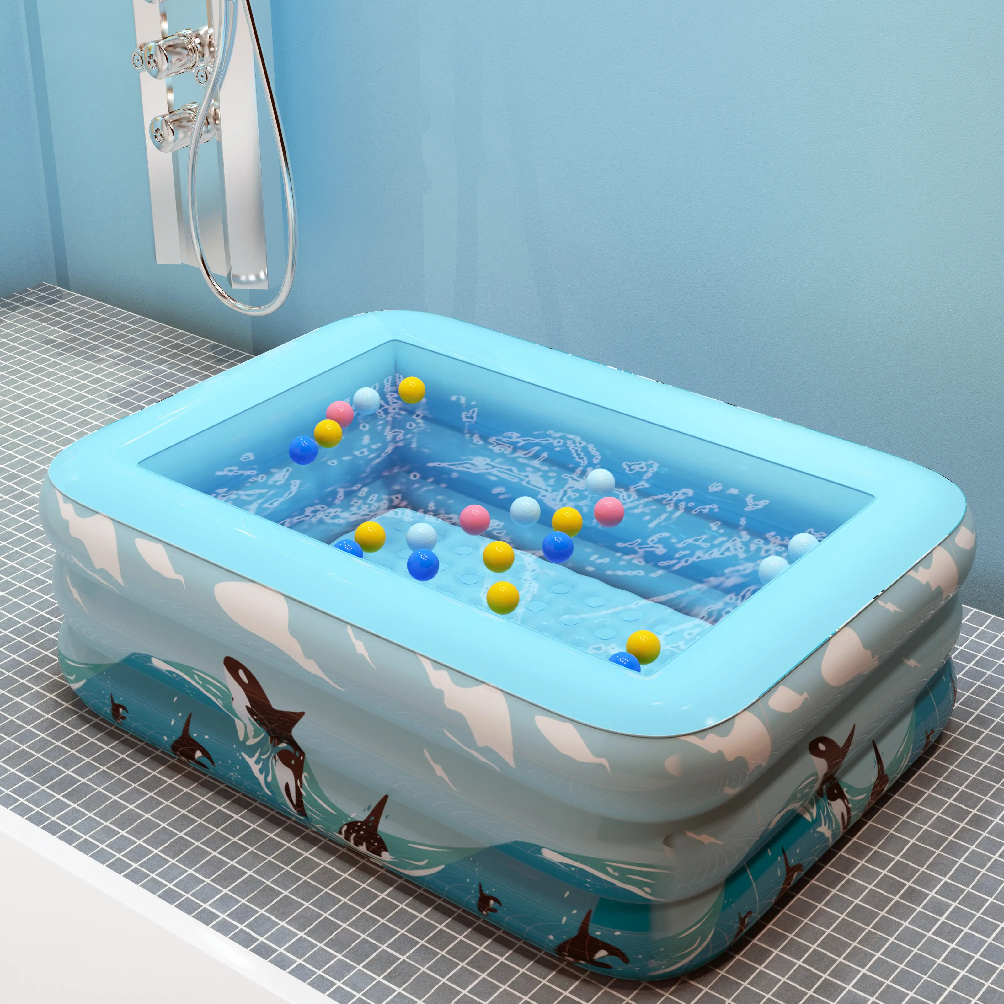 Piscine gonflable extérieure pour enfants et adultes, vente en gros, Intex