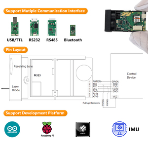 40m TTL Laser sensore di distanza 4-20ma uscita analogica Laser sensore Arduino OEM I2C modulo sensore Laser