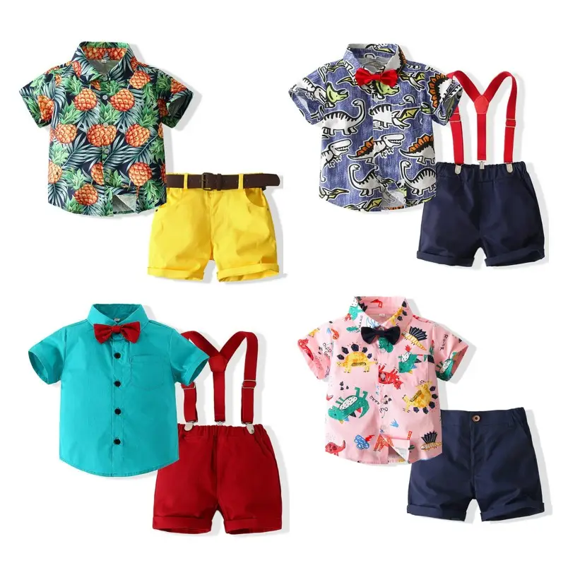 Ensembles de vêtements d'été pour enfants T-shirts et shorts pour garçons Ensembles de vêtements 2 pièces Vêtements pour enfants
