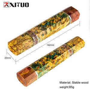 Đầu bếp chuyên nghiệp Santoku dao tạo ra tay cầm tự làm dao nhà bếp tự làm vật liệu gỗ ổn định hình bát giác hiện đại - Product Image 5