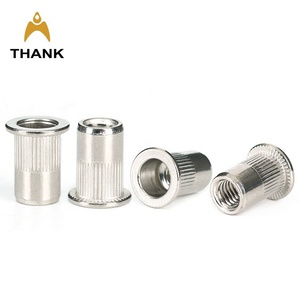 304 Stainless Steel Flat Head Riveted <strong>Nut</strong> Inches 6-32 5/16 3/8 1/4 1/<strong>2</strong> Metric M3 M 4 M5 M6 M8 M10 M12 <strong>Rivet</strong> <strong>Nuts</strong> - Product Image 5