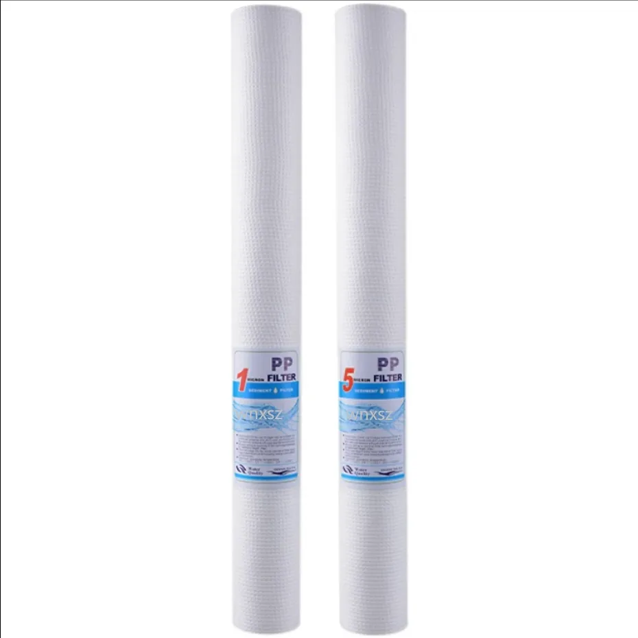 Alta qualidade polipropileno cartucho de água filtro 20 polegadas 1 5 micron PP melt blown filtro cartucho pp filtro de água
