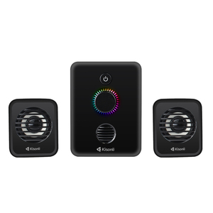 Kisonli-altavoz U-3000 2,1 con luz RGB, sistema de altavoces para ordenador, subwoofer 2,1 - Product Image 4