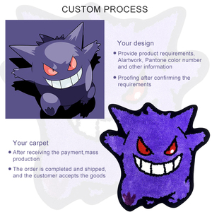 Thảm Dễ Thương Thảm Hình Hoa Thiết Kế Tùy Chỉnh Nhiều Màu Sắc Hình Hổ Thảm Tùy Chỉnh 3d - Product Image 4