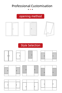 HJ Custom Building Project Fenster und Tür Thermal Break Isoliertes Fenster Schall dichte doppelt verglaste Aluminium flügel fenster