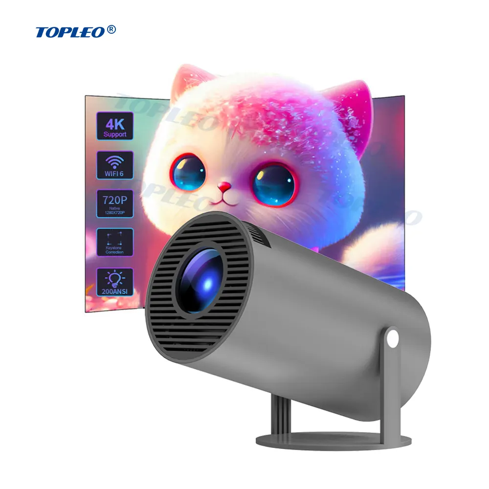 Topleo Mini videoproiettore gioco 1080p 1200 lumen luminosità proiettori esterni HY300 4k home theater videoproiettore