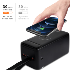 Compact and Lightweight <strong>Design</strong> 40000mAh Wireless PD Charger Power Bank Shell Box with 2x USB - Product Image 2