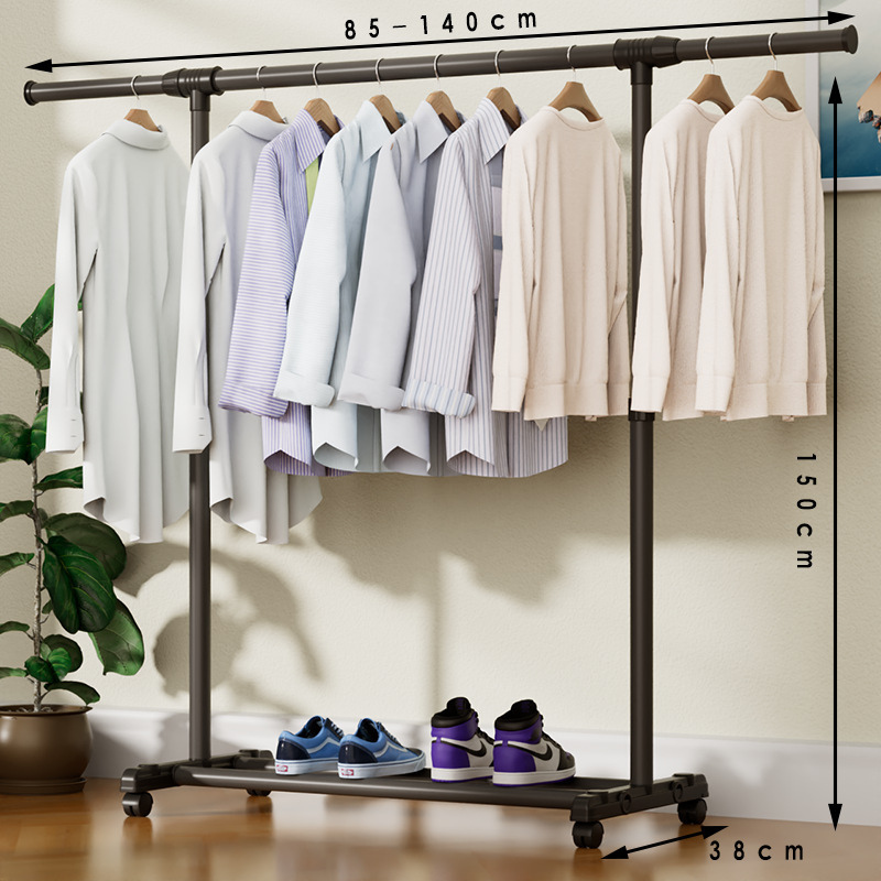 Barre horizontale extensible + roulettes