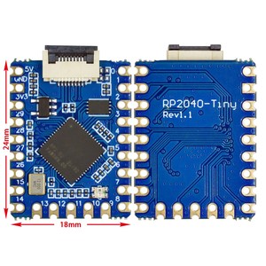RP2040-Tiny geliştirme devre kartı modülü rparduino sıfır ahududu Pi PICO USB tip C arayüzü 264KB SRAM 2MB flaş C/C + + Arduino için