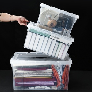 Cajas apilables de plástico pp para almacenamiento de artículos diversos, contenedor de plástico para el hogar, buena calidad - Product Image 4