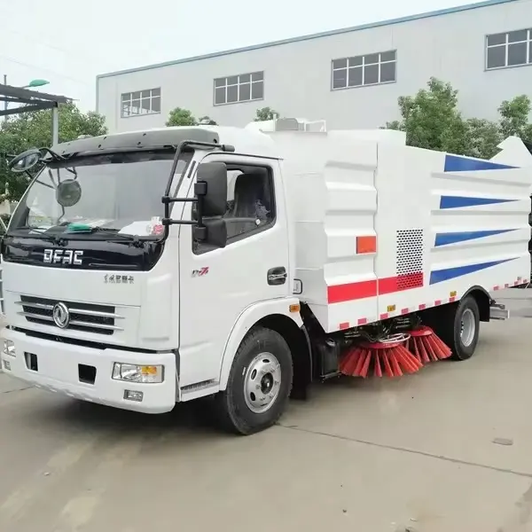 China DONGFENG 8cbm Road Sweeping Truck Sweeper Truck Small Street Cleaning Road Sweeping Machine