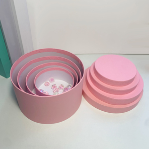 高品质定制嵌套环保圆形小工艺纸盒纸板圣诞礼品包装盒 - Product Image 4