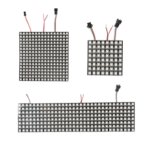 โปรแกรมสีดำ PCB DC 5โวลต์สีเต็มรูปแบบ WS2812 SMD RGB พิกเซลที่มีความยืดหยุ่นหน้าจอ WS2812B นำแสงเมทริกซ์ - Product Image 4
