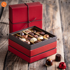 Ribbon <strong>Bow</strong> With <strong>Elastic</strong> <strong>Loop</strong> for Chocolate Box Date <strong>Custom</strong> Ramadan Gift Luxury Box Chocolate Packaging - Product Image 2